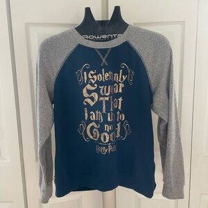 Warner Bros. Harry Potter Navy and Gray Sweatshirt